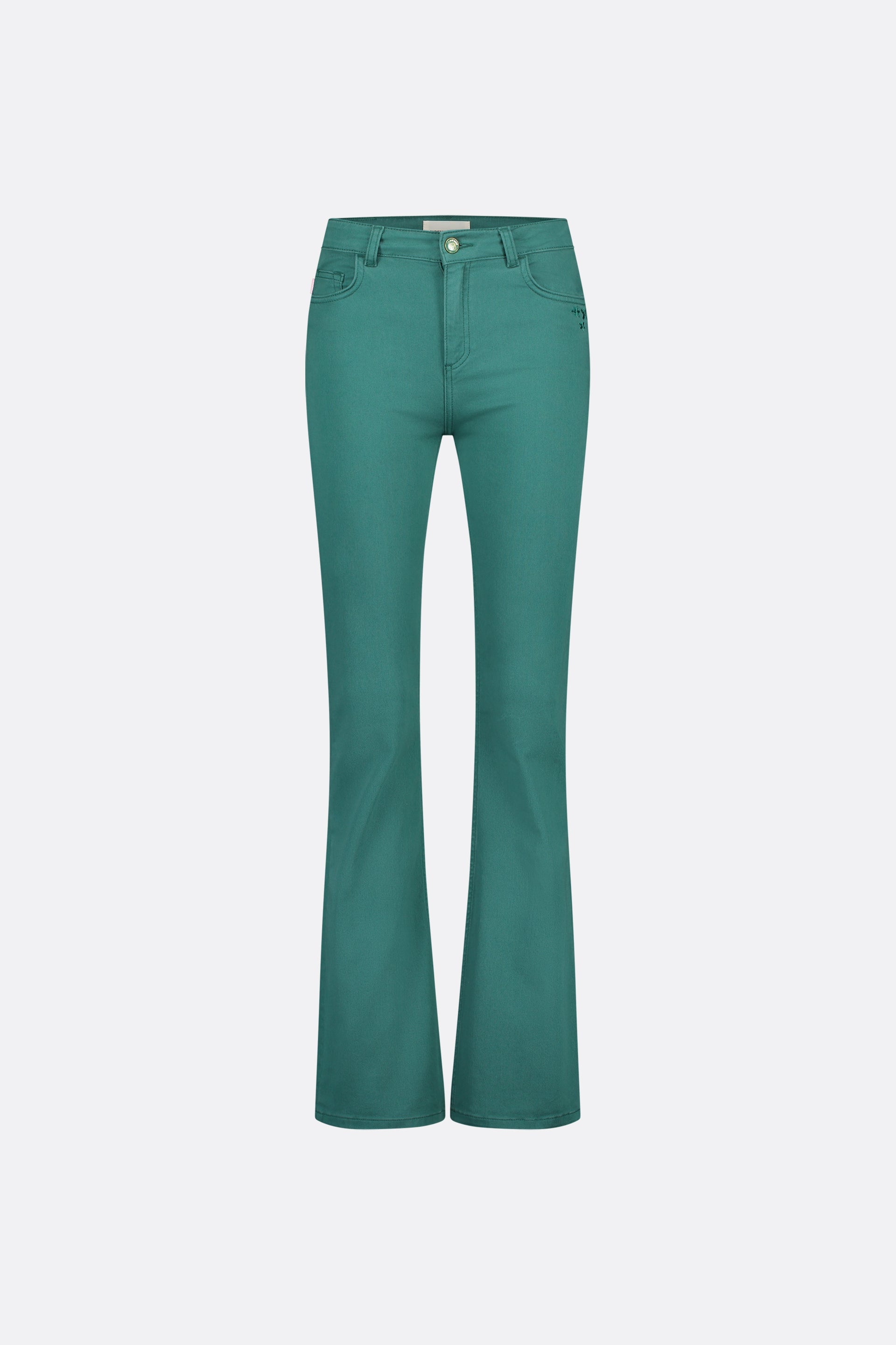 Eva Flare Jeans | Bottle Green