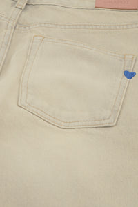 Lucy Wide Leg Jeans | Dirty Beige