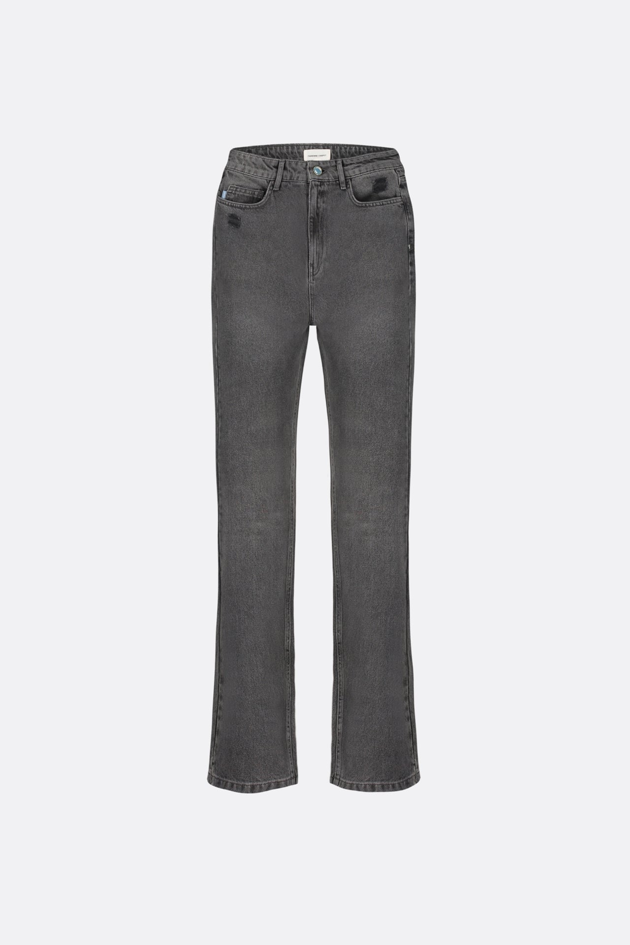 Lola Straight Jeans | Washed Dark Grey