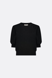 Diana Short Sleeve Pullover | Black
