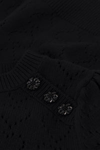 Diana Short Sleeve Pullover | Black