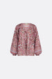 Anan Top | Cerise Red/Powder Bl
