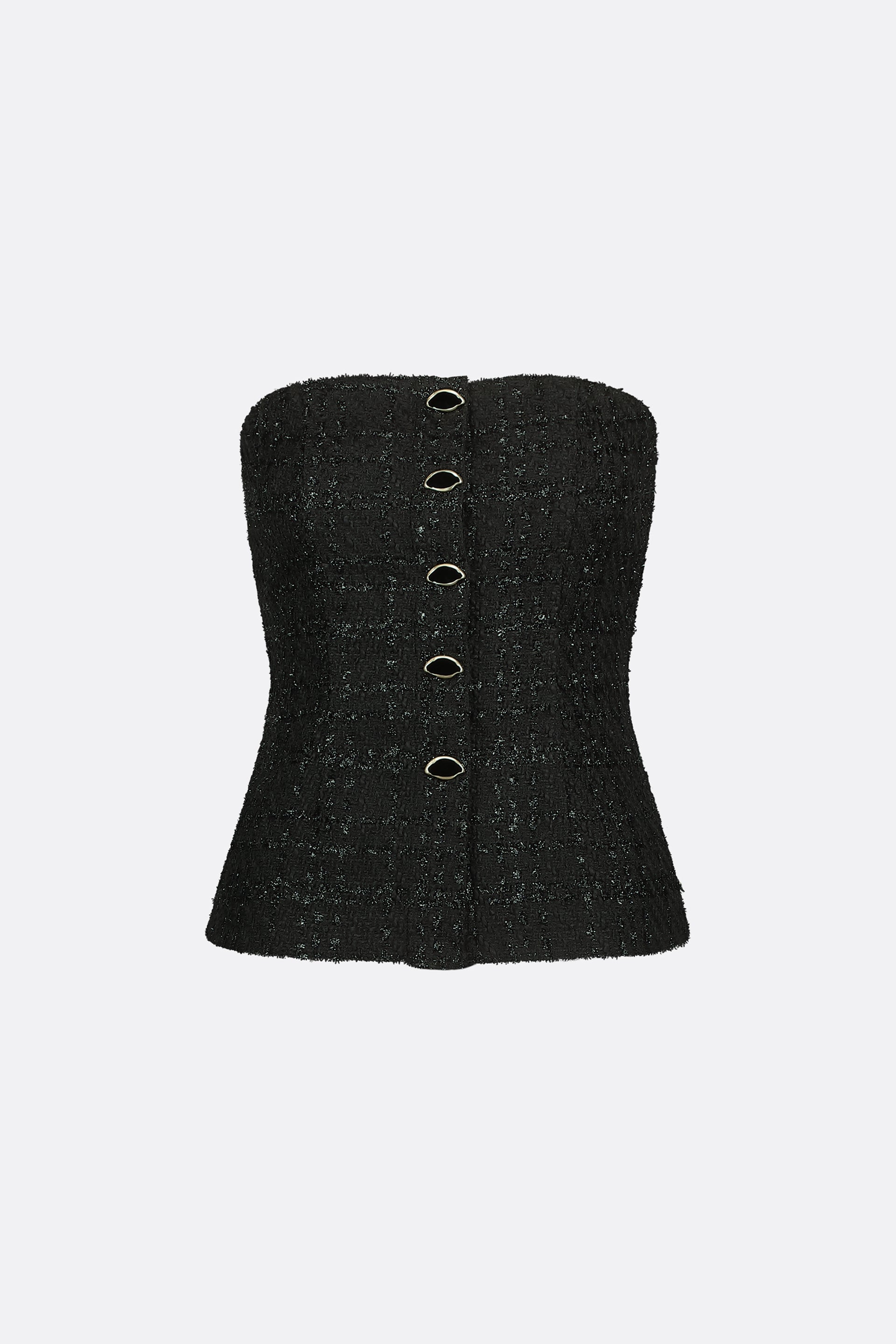 Twinnie Tweed Top | Black