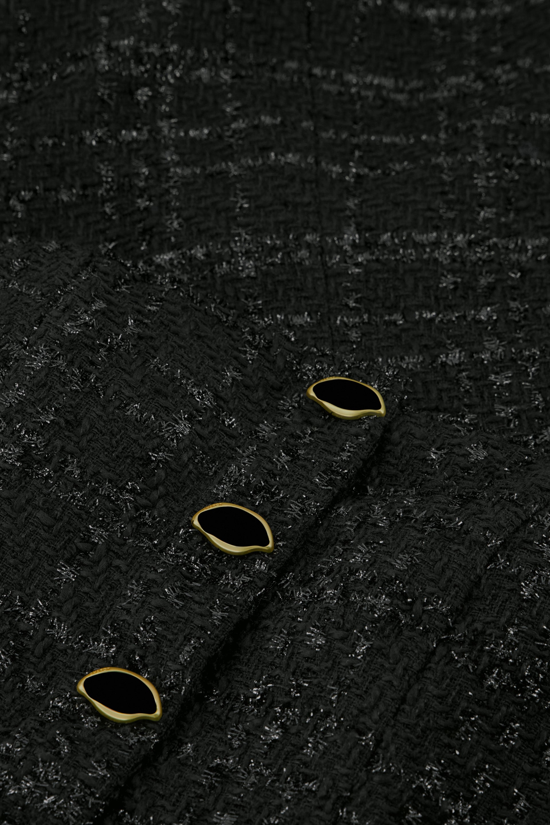 Twinnie Tweed Top | Black