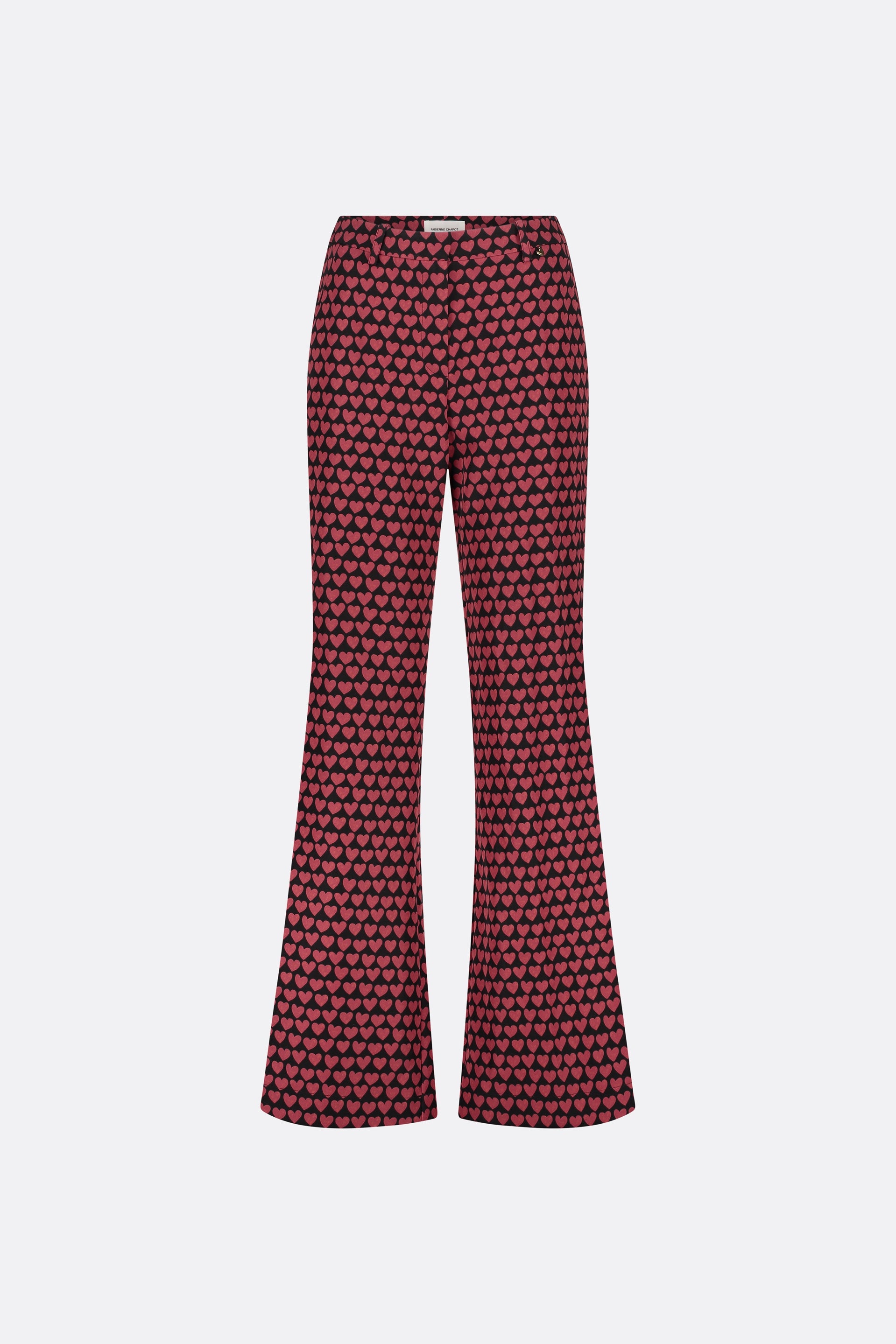 Puck Trousers | Black/Cerise Red