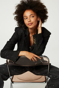 Cher Tweed Blazer | Black