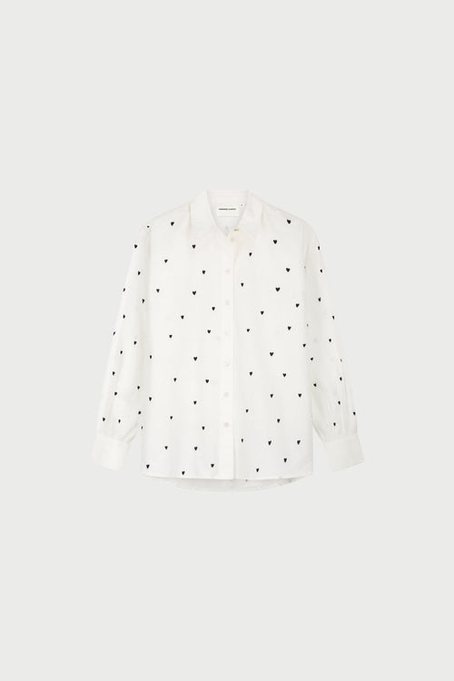 Dina Blouse | Cosy White/Black