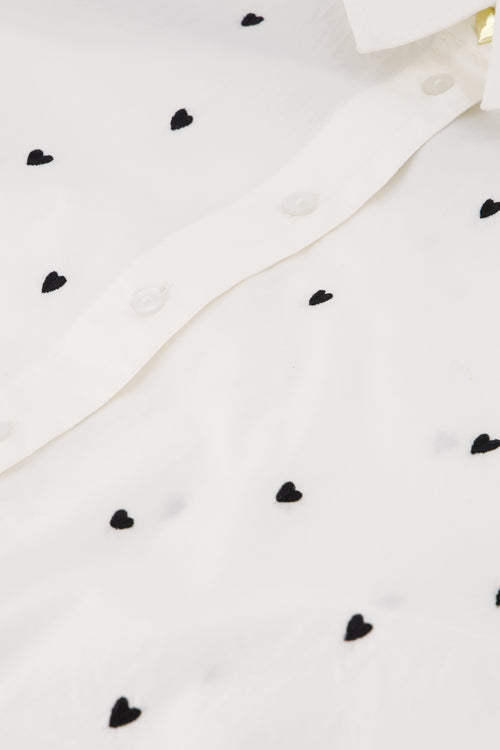 Dina Blouse | Cosy White/Black