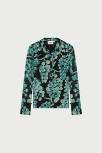 Kevis Blouse | Black/Mint Green