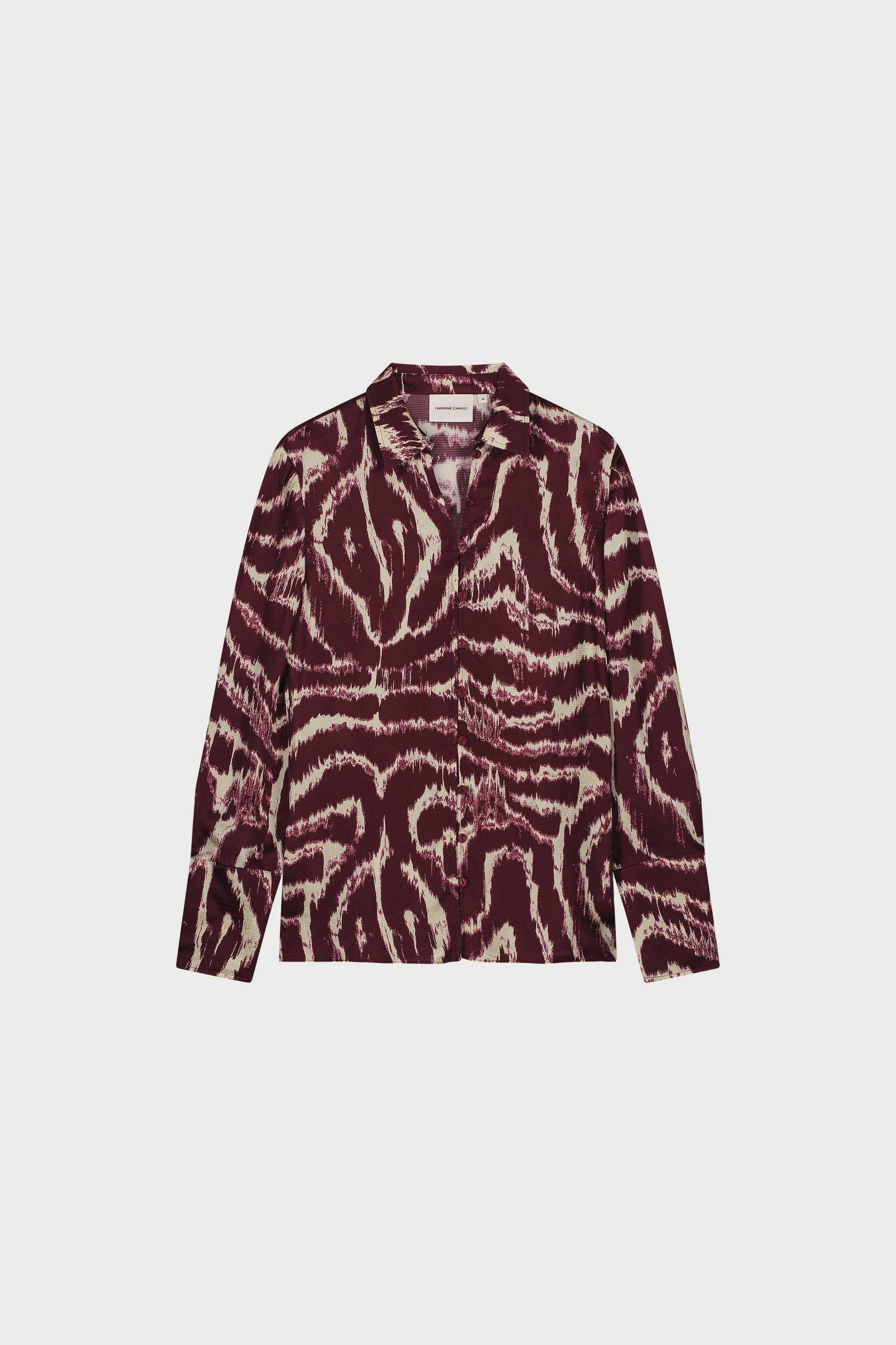 Kaia Blouse | Deep Burgundy/Creme