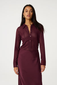 Georgia Blouse | Deep Burgundy