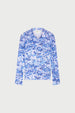 Kevis Blouse | Blue/Cosy White