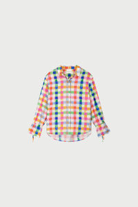 Alicia Blouse | Cosy White/Solar Orange