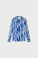 Coco Blouse | Cosy White/Cobalt