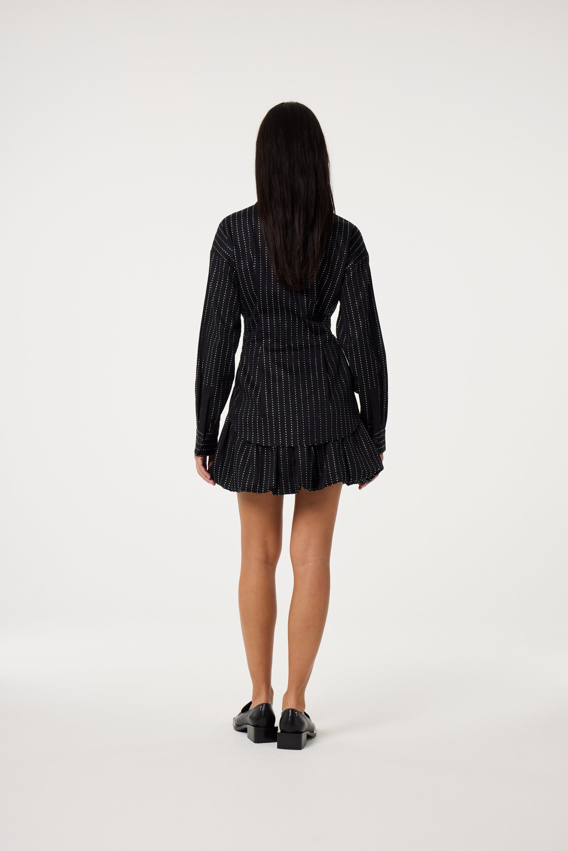 Irina Rhinestone Blouse | Black