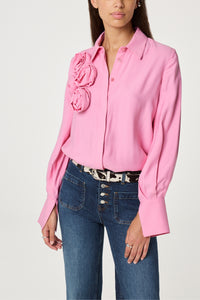 Rosette Blouse | Petal Pink