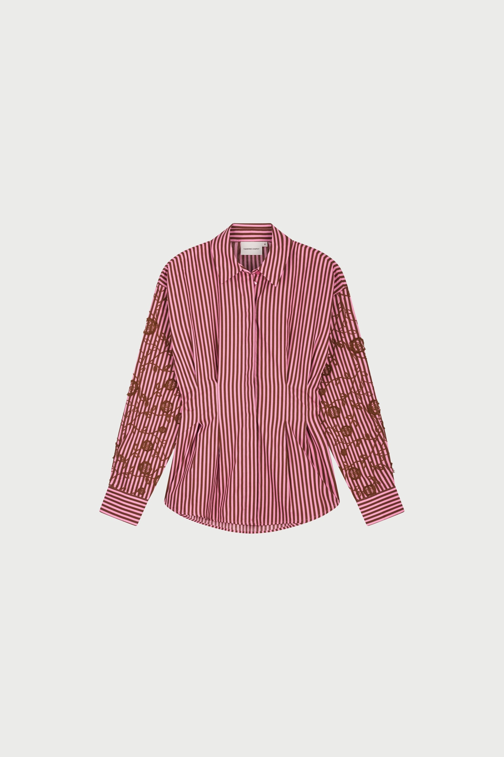 Rosey Blouse | Mocha Brown/Petal Pink