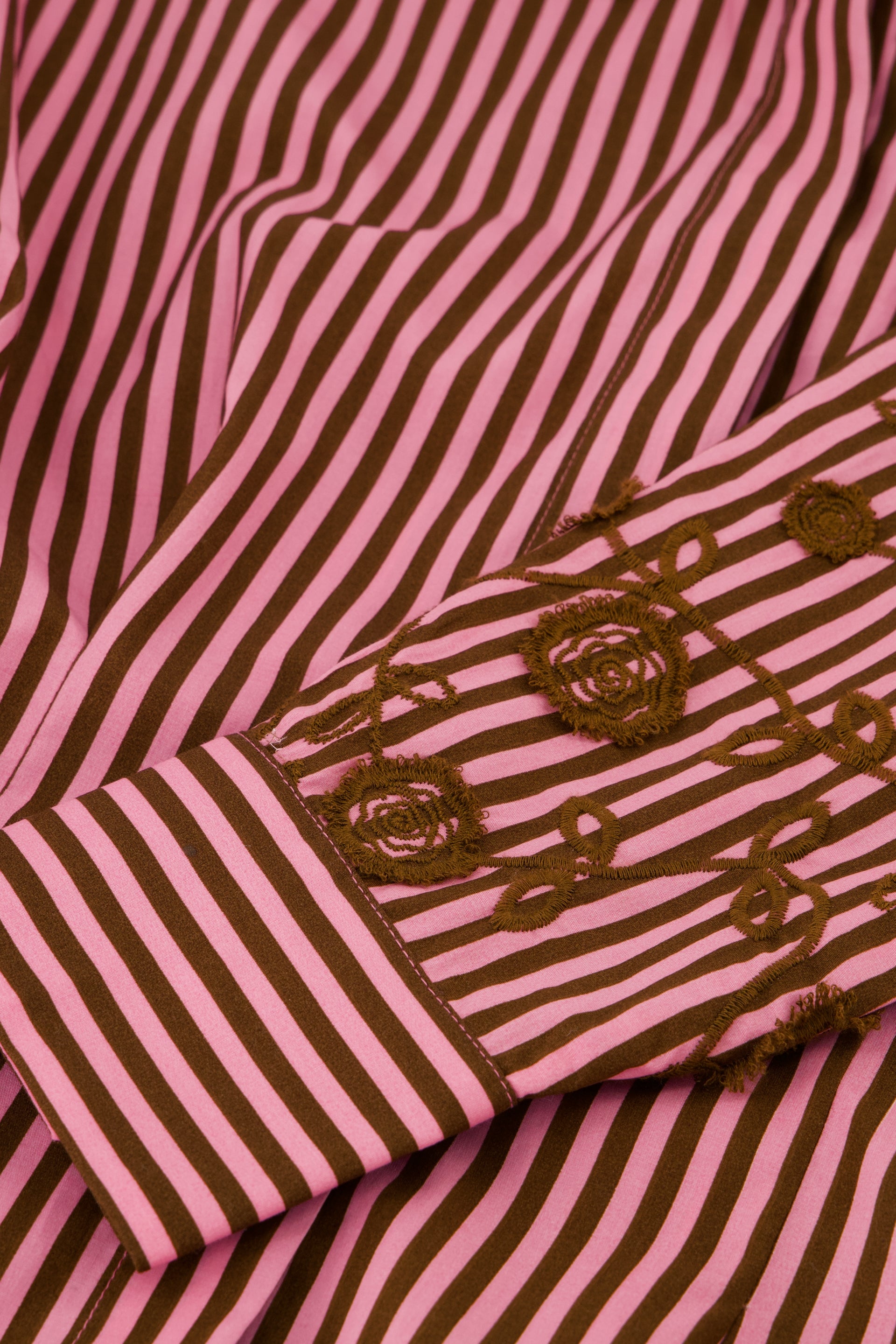 Rosey Blouse | Mocha Brown/Petal Pink