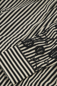 Rosey Blouse | Cosy White/Black Ink