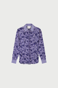 Rosina Blouse | Cosy White/Royal Cobalt