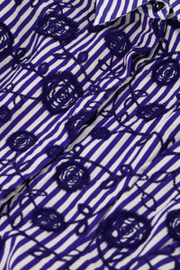 Rosina Blouse | Cosy White/Royal Cobalt