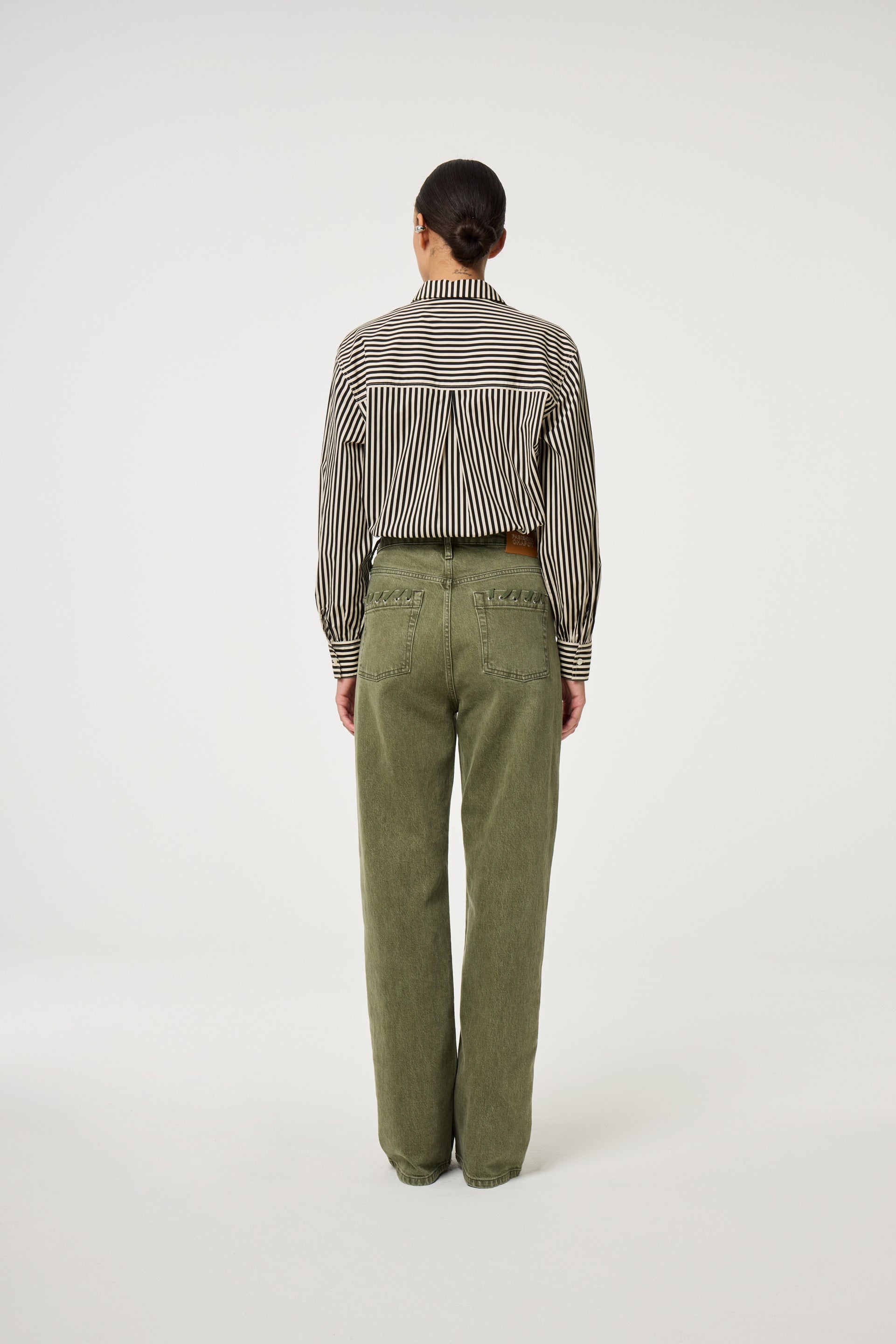 Alex Heart Blouse | Cosy White/Black Ink