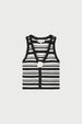 Paulina Top | Cosy White/Black