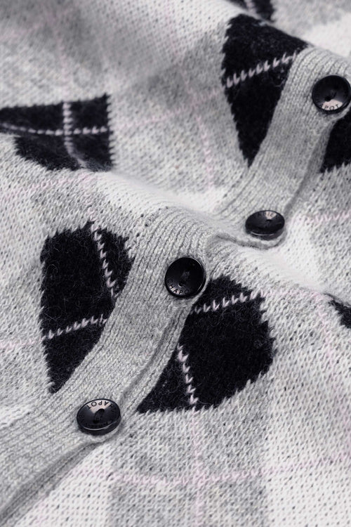 Jamie Cardigan | Grey/Black
