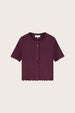 Scarlett Short Sleeve Cardigan | Brigitte Bordeaux