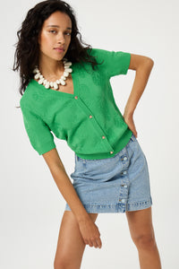 Maddy Cardigan | Green Apple