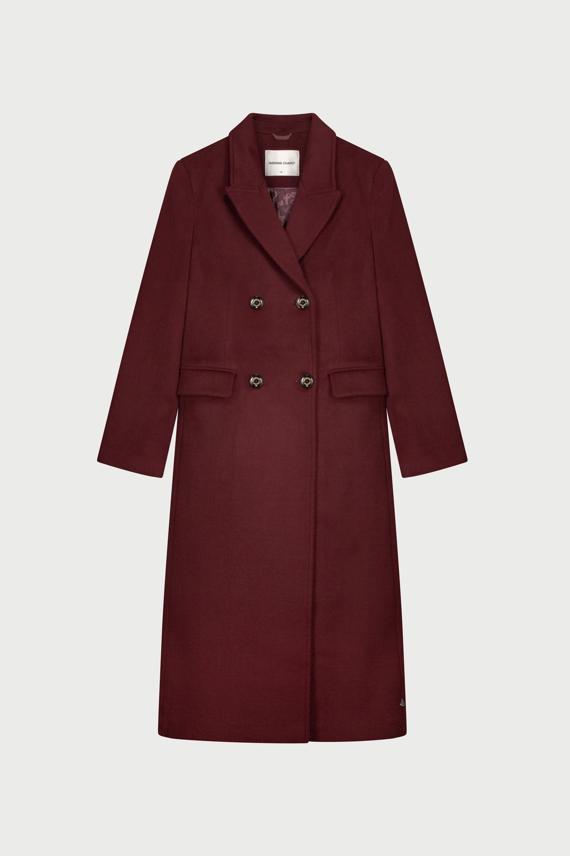 Sophia Coat | Deep Burgundy