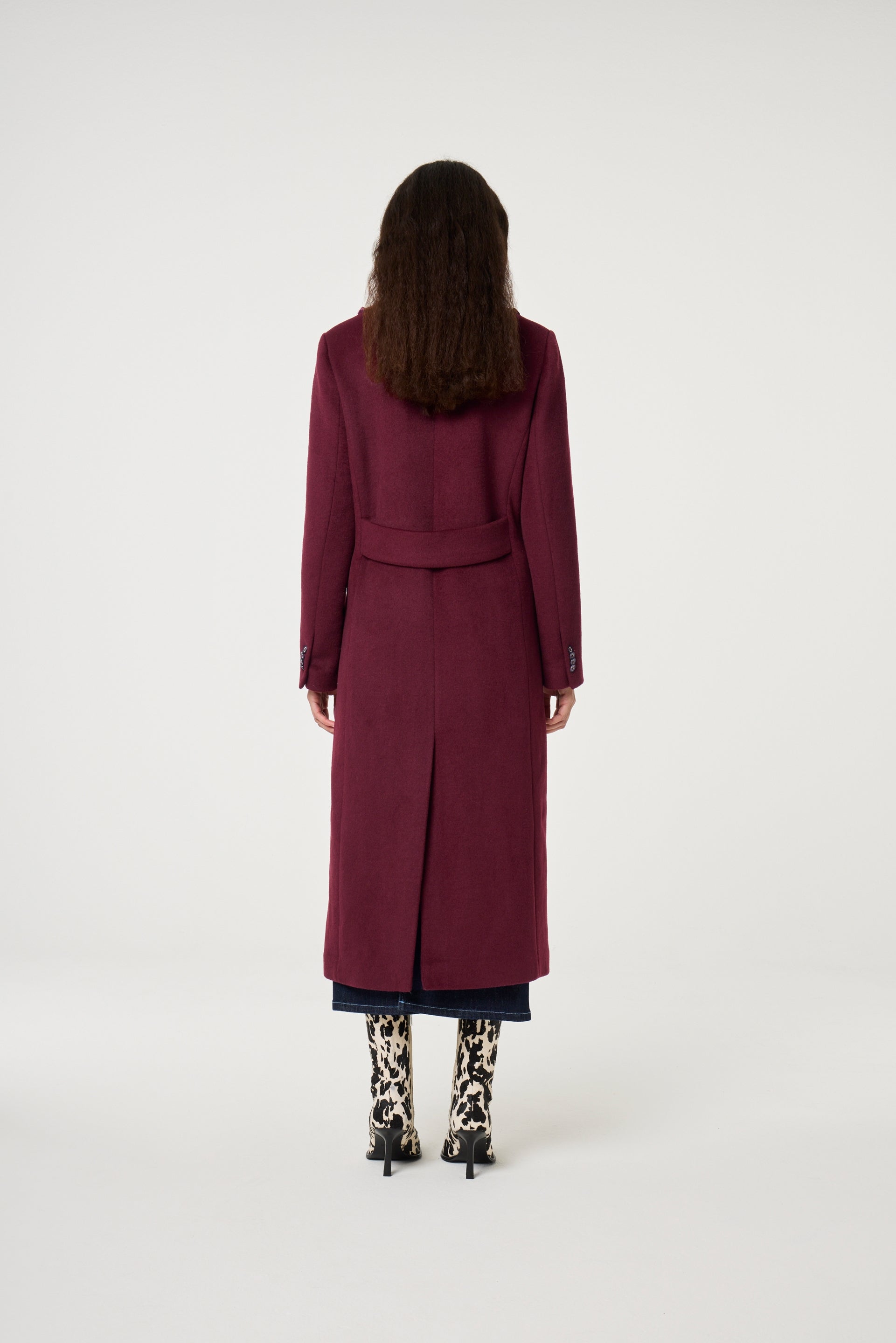 Sophia Coat | Deep Burgundy