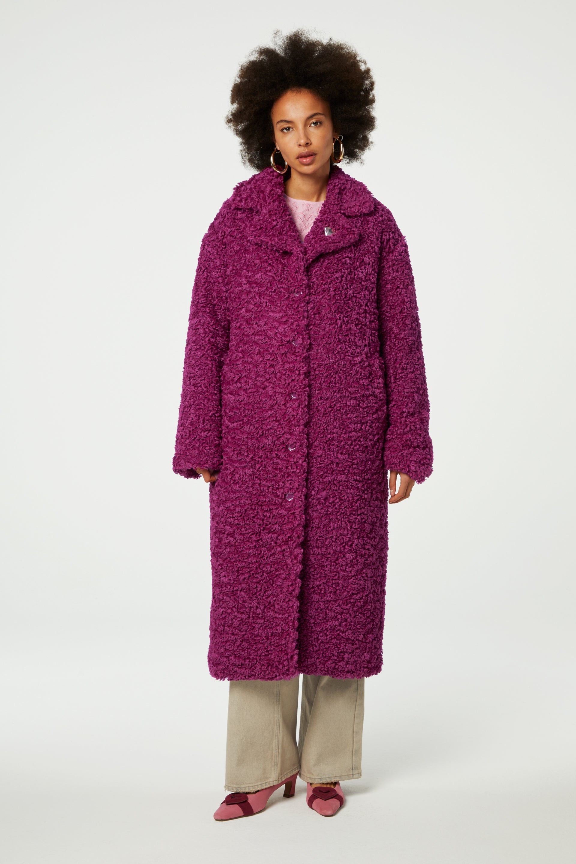 Nicole Coat | Raspberry