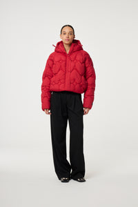 Prisca Puffer | Disco Red