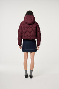 Prisca Puffer | Deep Burgundy