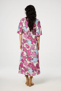 Jonne Dress | Warm White/Plum Part