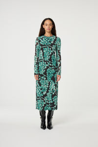 Sam Dress | Black/Mint Green