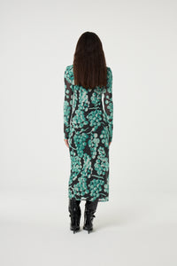 Sam Dress | Black/Mint Green