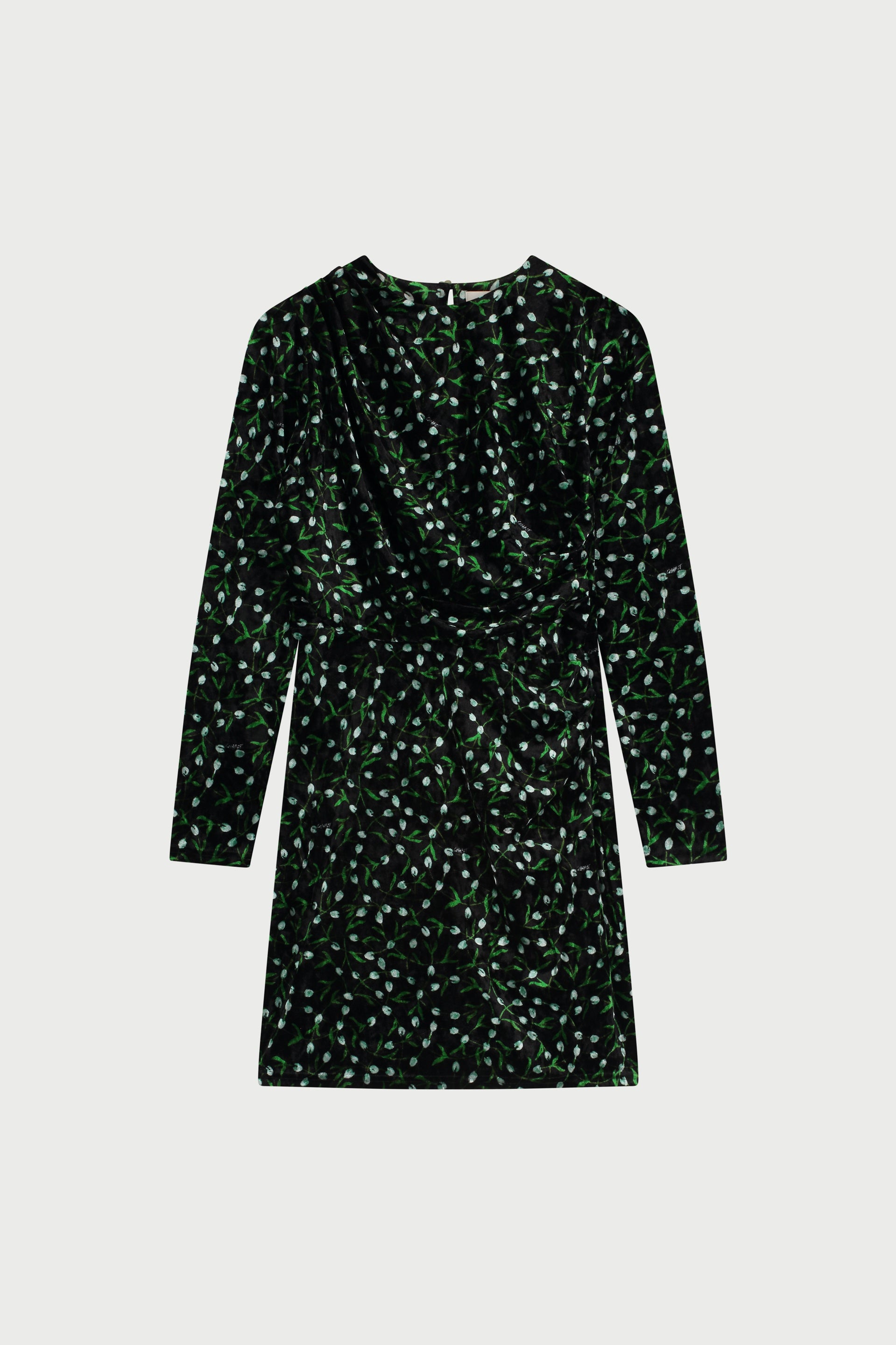 Verolin Dress | Black/Winter Greens