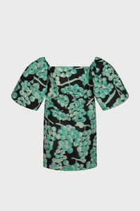 Shiraz Dress | Black/Mint Green