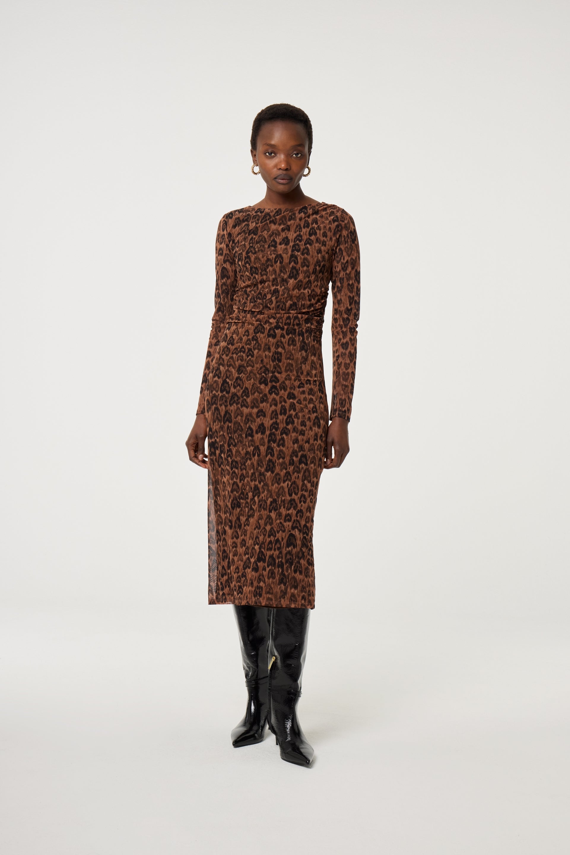 Ashley Dress | Burnt Sugar/Black