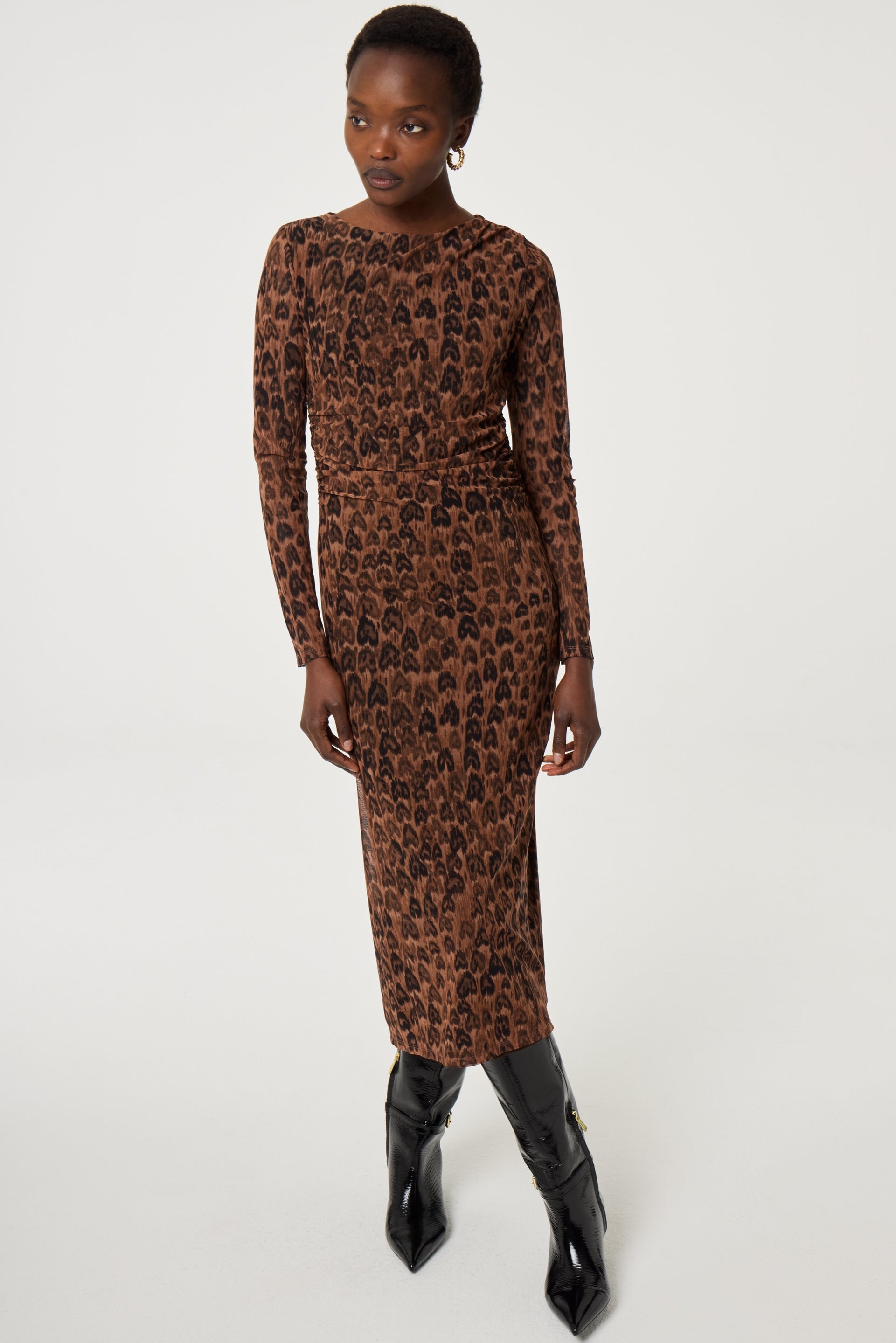 Ashley Dress | Burnt Sugar/Black