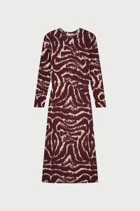 Quint Dress | Deep Burgundy/Creme