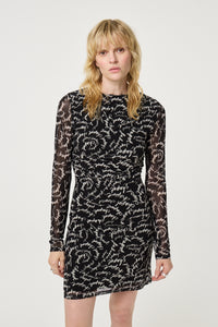 Ashley Dress | Black/White