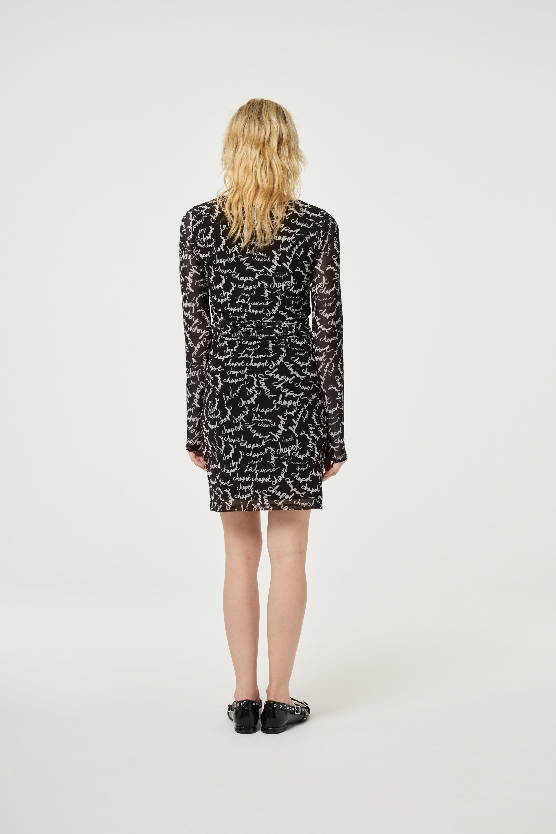 Ashley Dress | Black/White