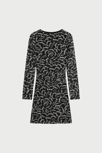 Ashley Dress | Black/White