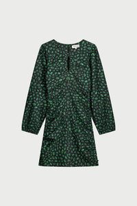 Maartje Dress | Creme Brulee/Green G