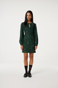 Maartje Dress | Creme Brulee/Green G