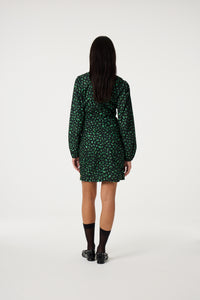 Maartje Dress | Creme Brulee/Green G