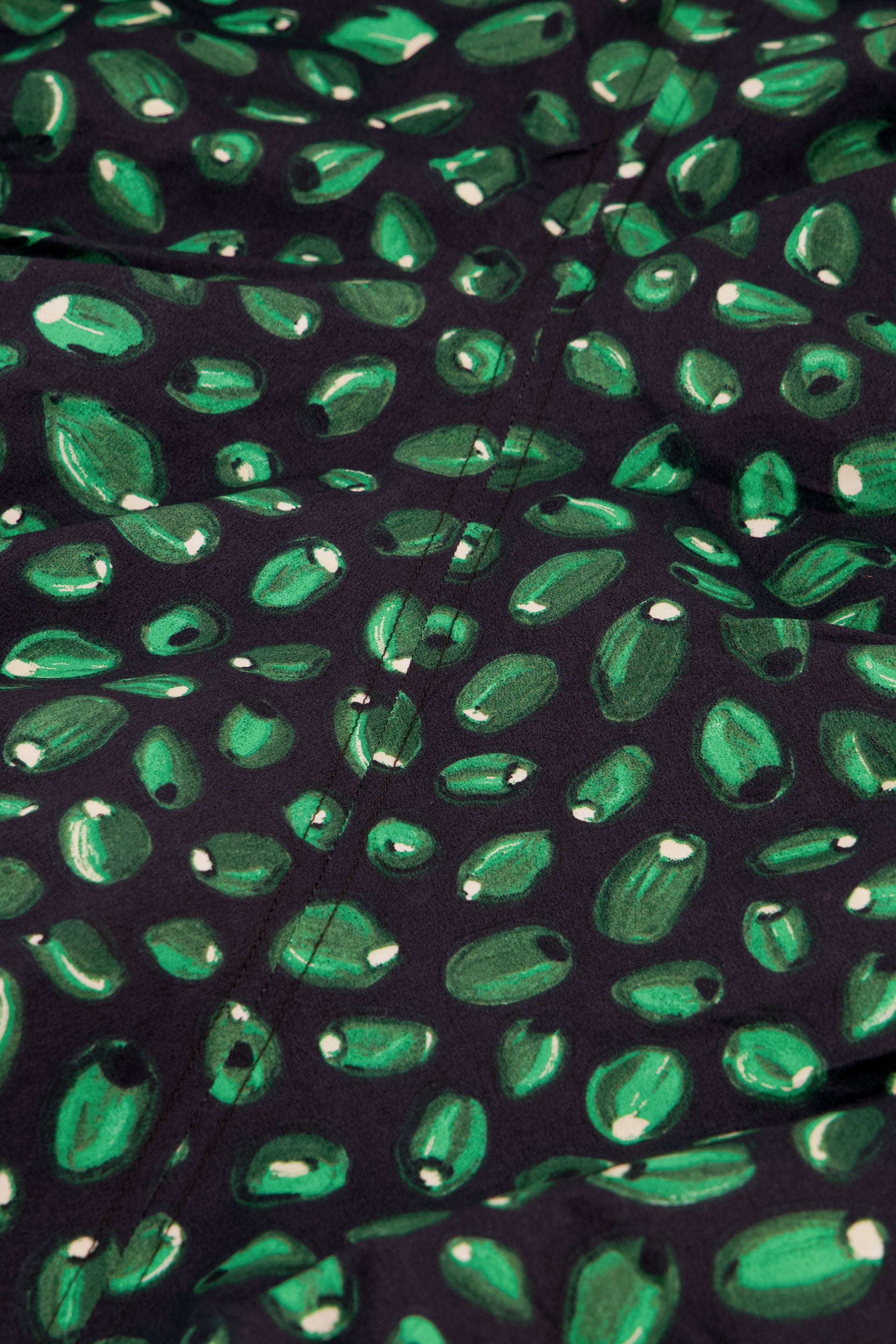 Maartje Dress | Creme Brulee/Green G